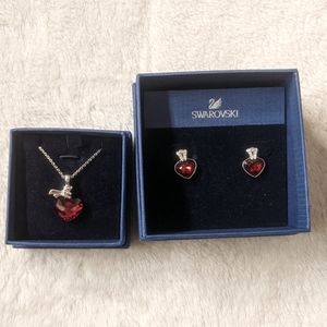 Matching Swarovski Necklace and Earrings